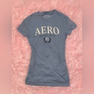 Grey Aeropostale slim fit vintage top